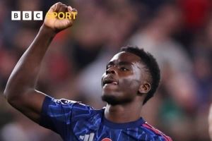 萨卡客战桑德兰破门,19个月以来首次在伦敦之外的英超比赛进球